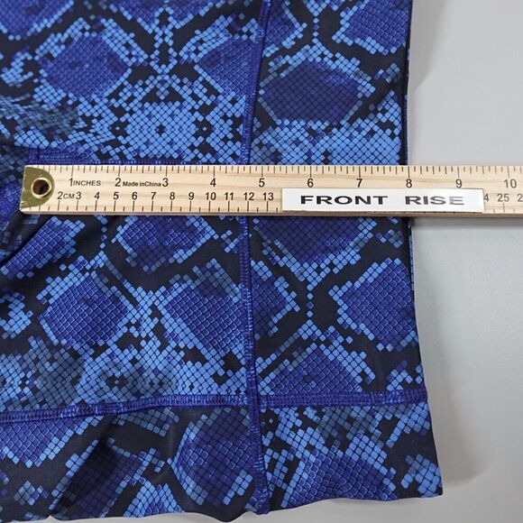 Lululemon Speed Tight IV Womens 2 Blue Mini Ziggy Snake Full-On Athleisure - Picture 10 of 16